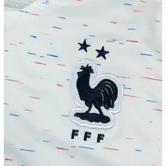 France FFF Mbappe World Cup Soccer Jersey Men's Small White Red Blue World Cup - Picture 5 of 15